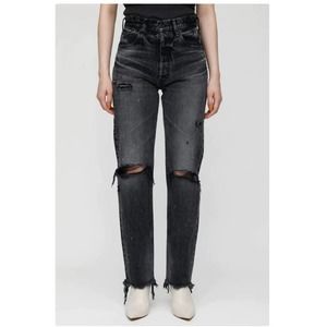 Women's Black Distressed Jeans